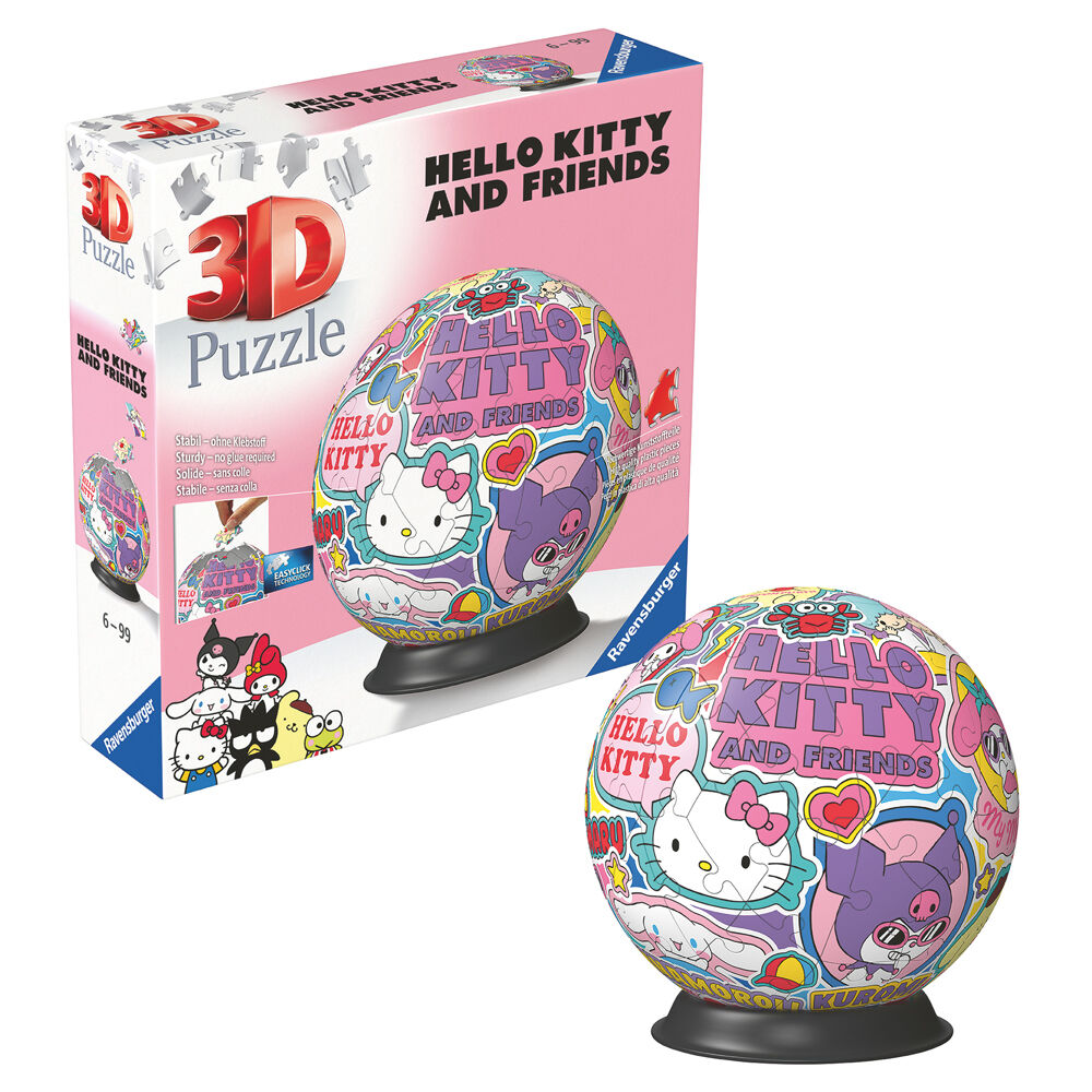 Hello Kitty 3D Pussel 72 Delar