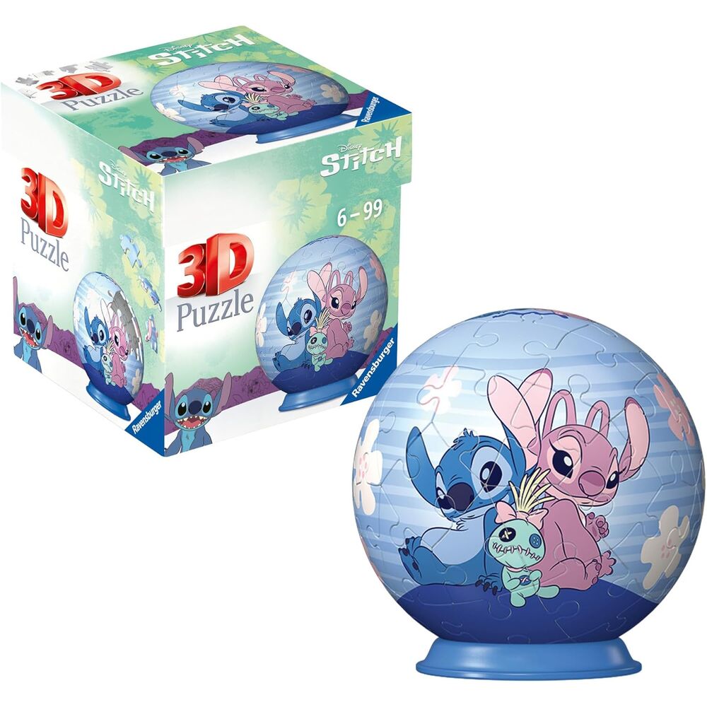 Disney Stitch & Angel 3D Pussel 54 Bitar