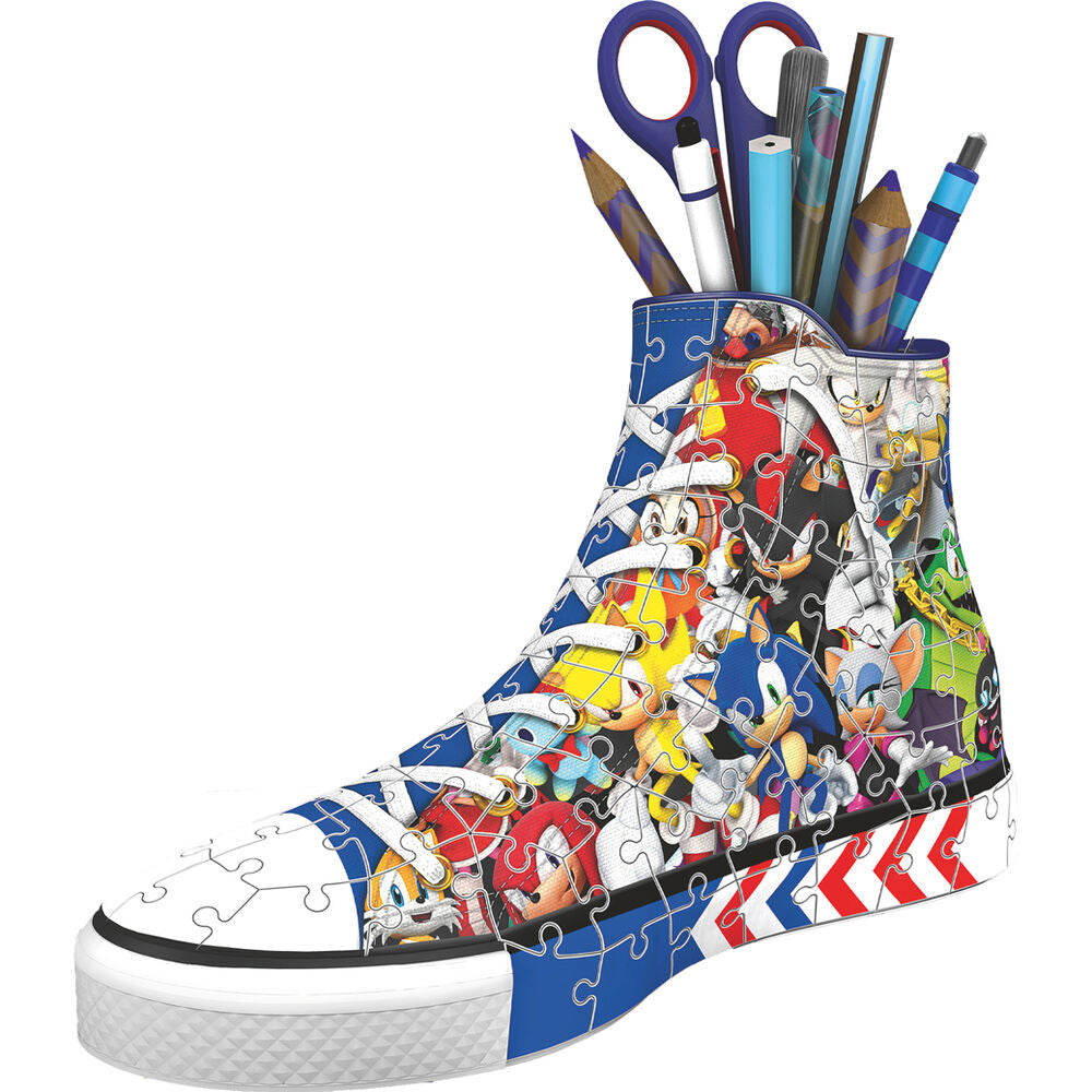 Sonic the Hedgehog Sneaker 3D Pussel Pennfodral 112 delar