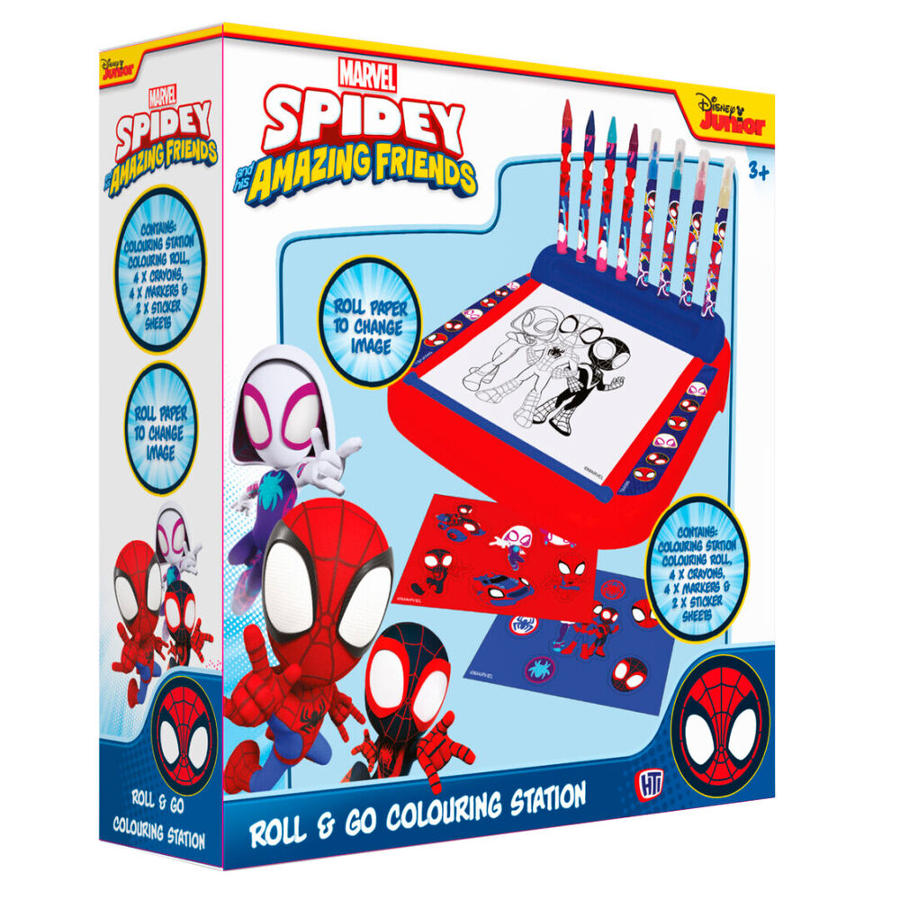 Marvel Spidey Roll & Go Färgläggningsstation