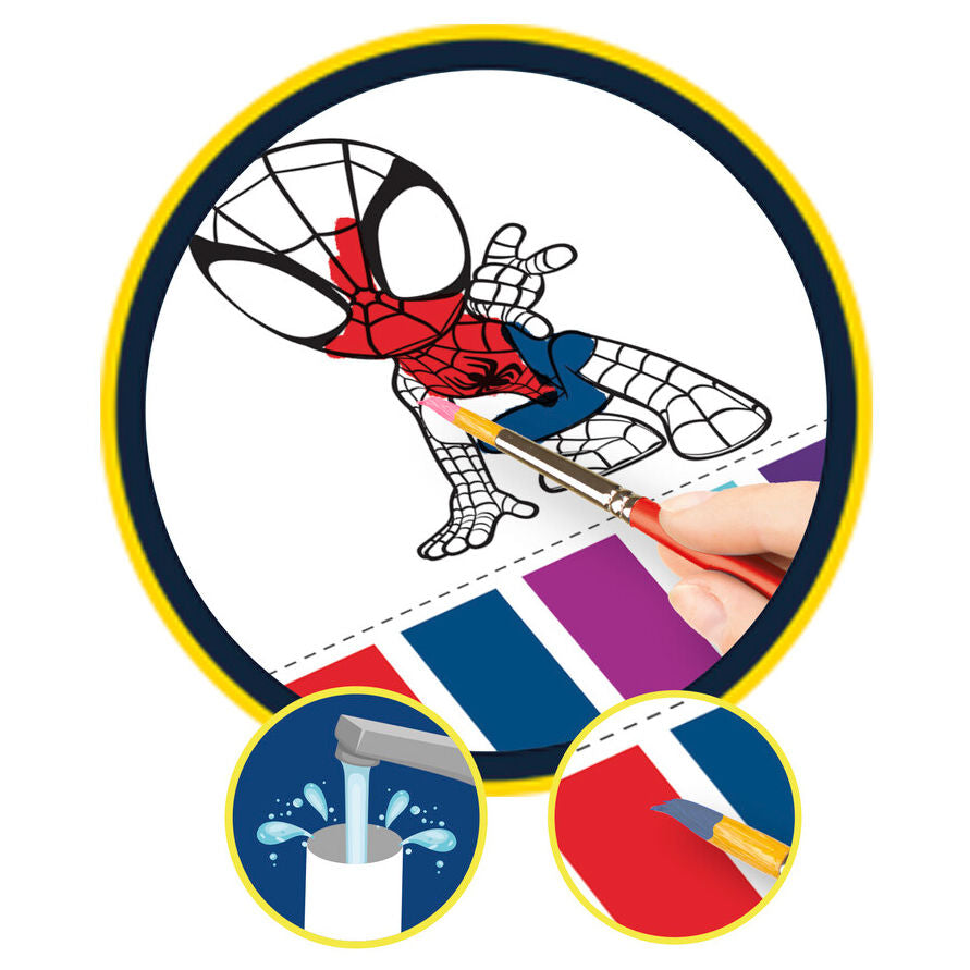 Marvel Spidey Roll & Go Färgläggningsstation