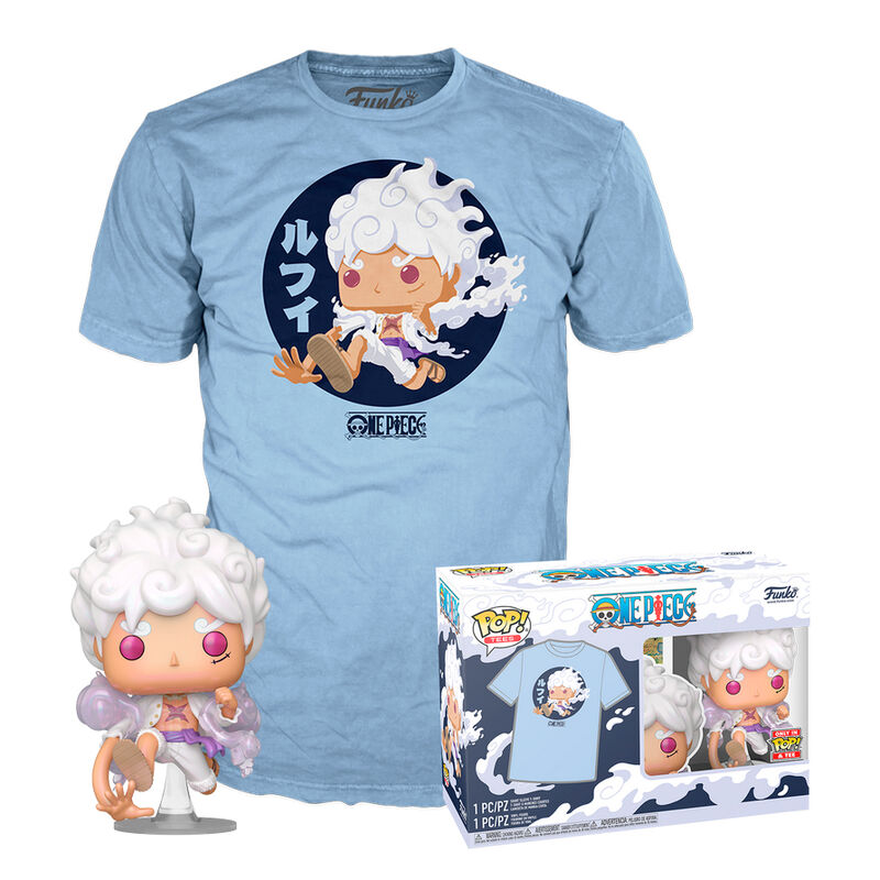 Set med figur POP & T-shirt One Piece Luffy Fifth Gear XL