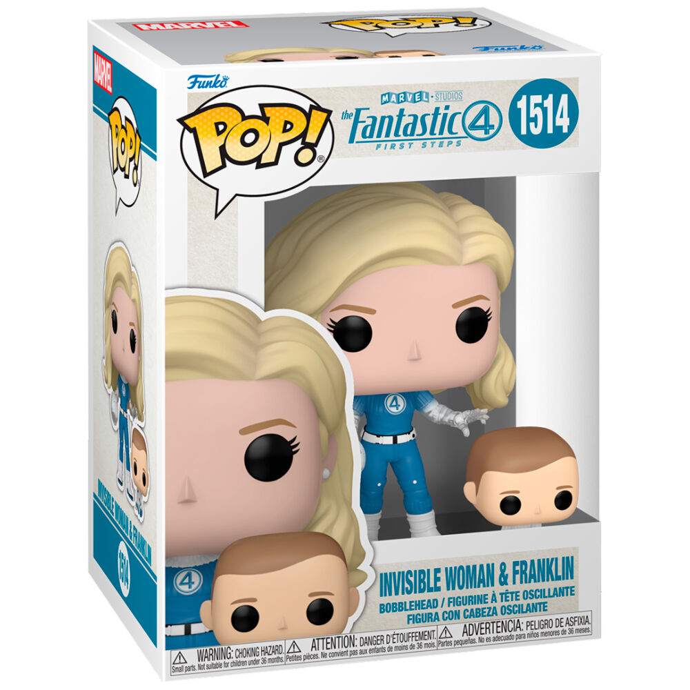 POP Figurer Marvel: The Fantastic 4 Invisible Woman & Franklin