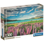 Högkvalitativ Lupiner vid Lake Tekapo pussel 1500 bitar