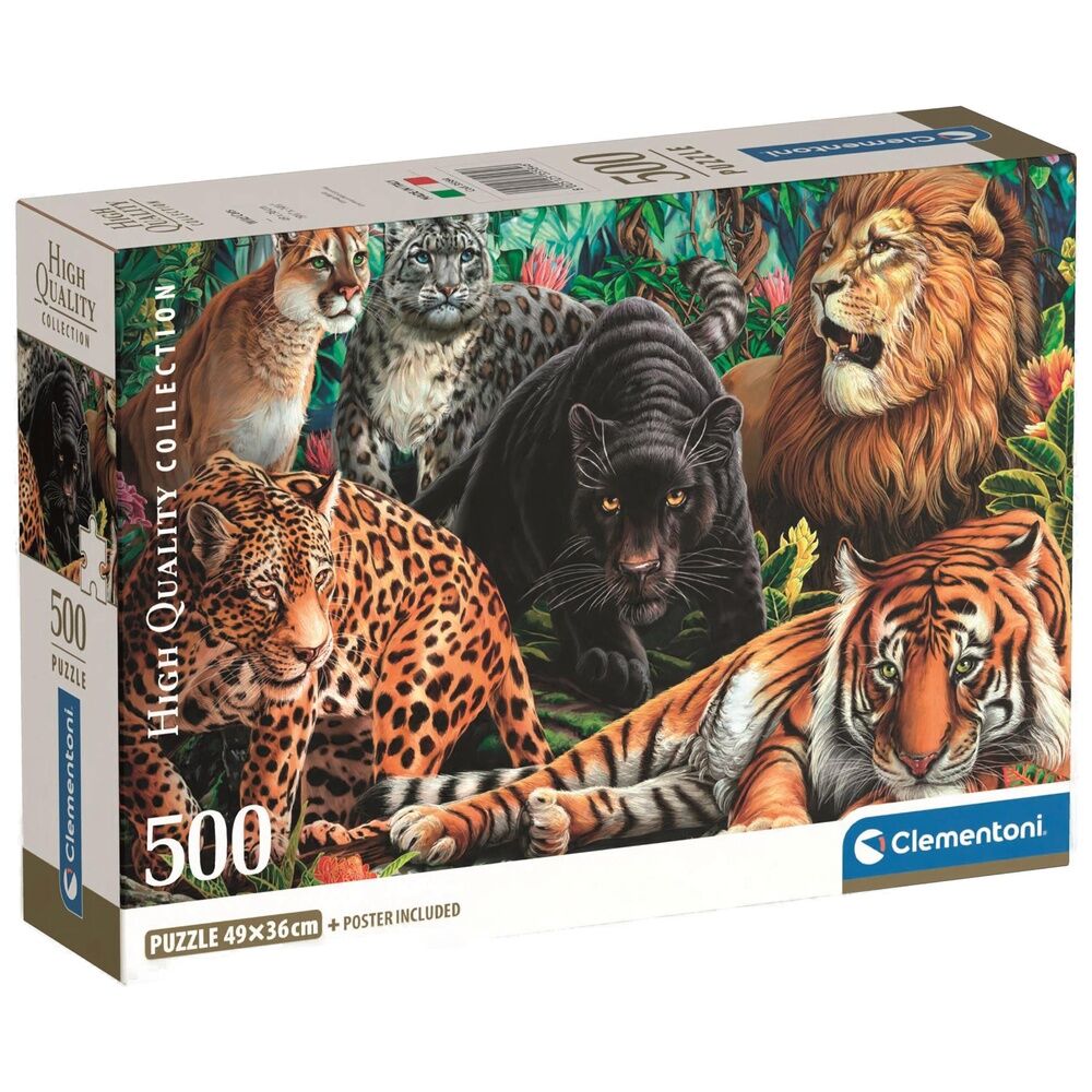 Högkvalitativt Wild Cats Pussel 500 delar