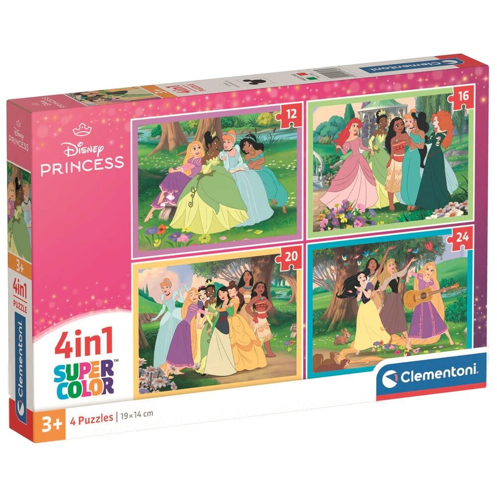 Disney Princess Pussel 12+16+20+24 bitar