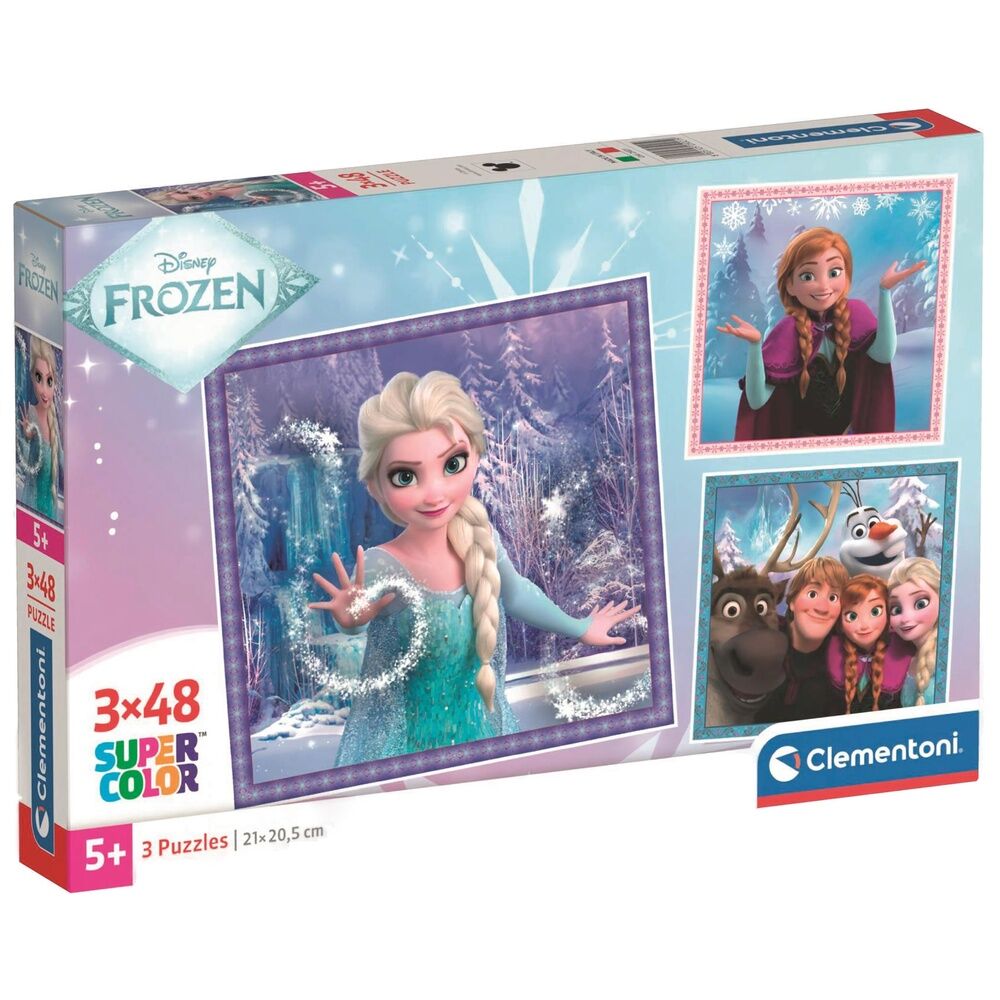 Disney Frozen Pussel 3x48 Bitar