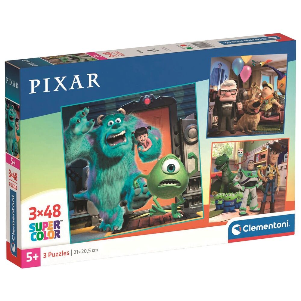 Disney Pixar Pussel 3x48 Bitar - Roligt och Utmanande
