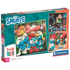 Smurfarna Pussel 3x48 delar