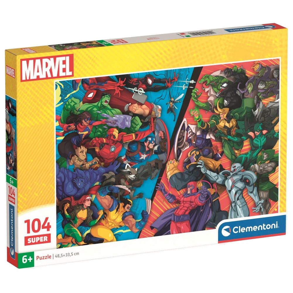 Marvel Heroes vs Villains super puzzle 104 bitar