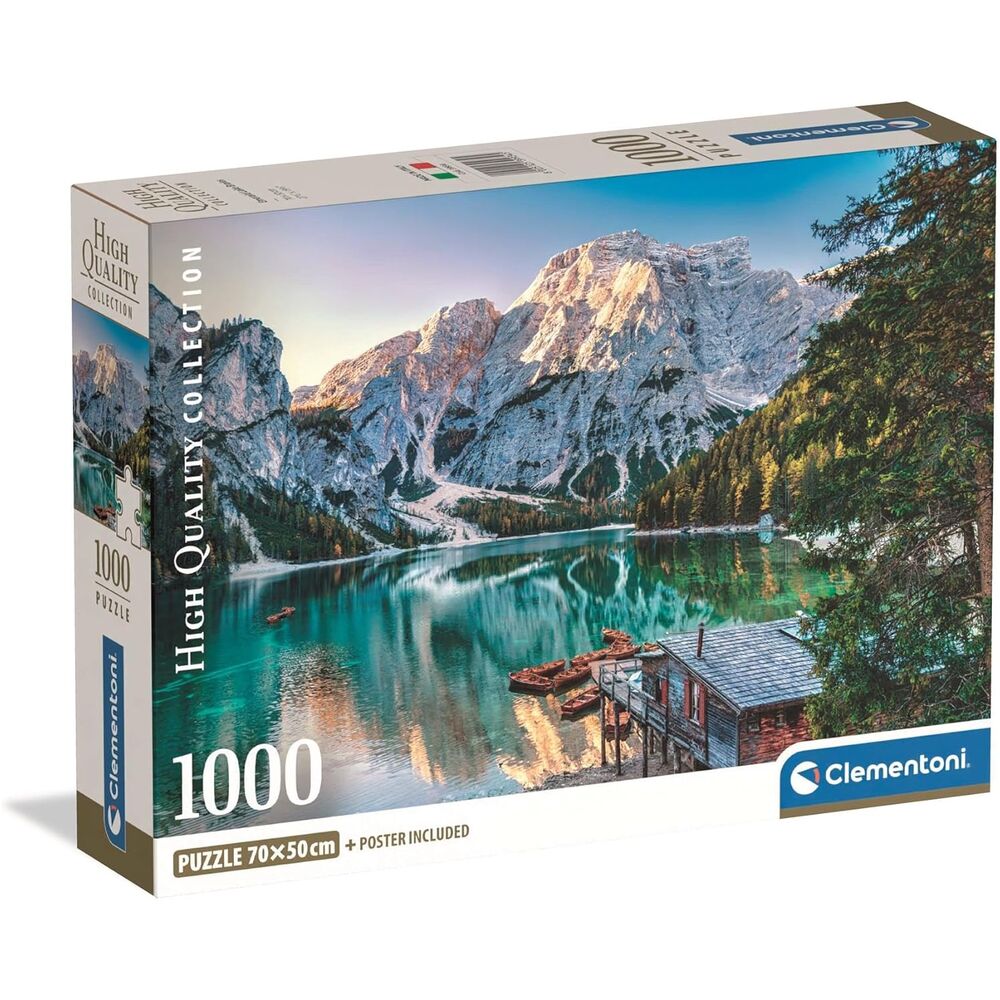Högkvalitativ Emerald Lake Braies pussel 1000 bitar