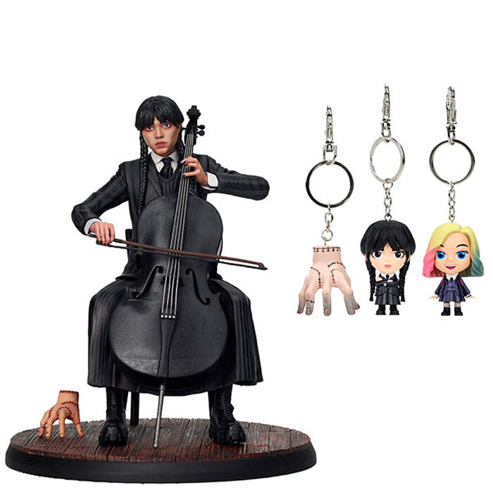 Wednesday figure Wednesday Cello + Nyckelring
