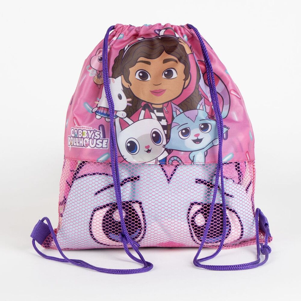 Gabbys Dockhus Set: Handduk, Väska och Kapsy