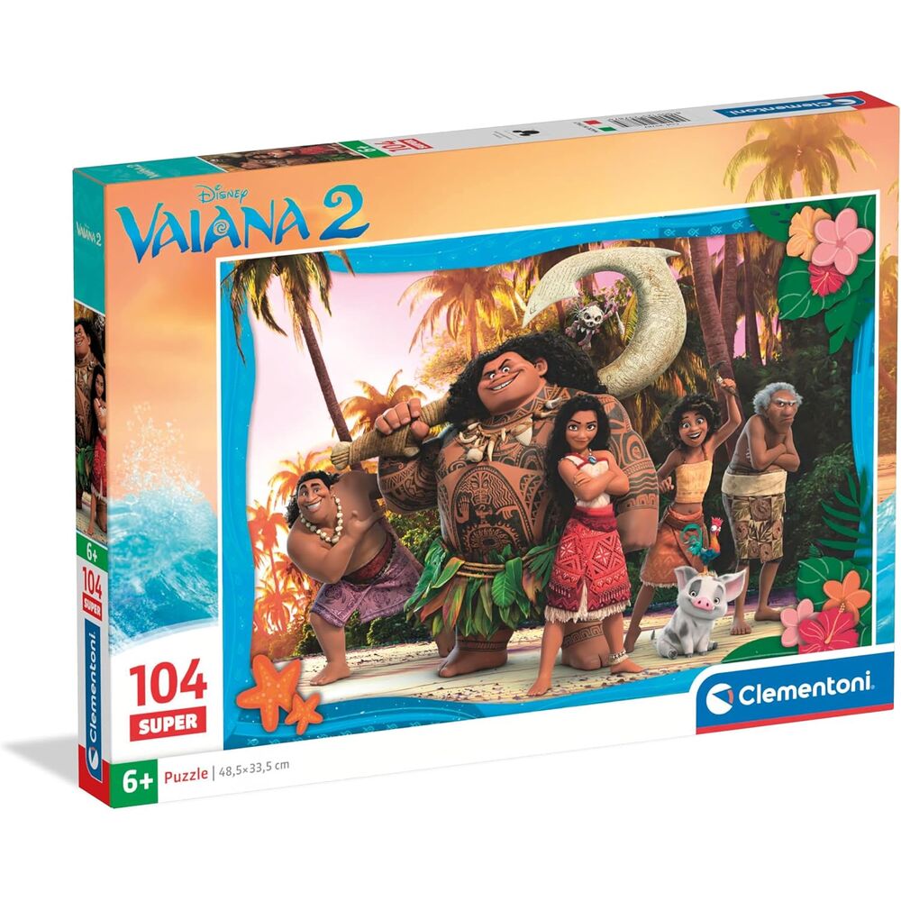 Disney Vaiana Moana 2 Super Puzzle 104 Bitar