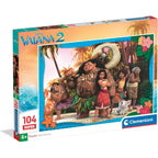 Disney Vaiana Moana 2 Super Puzzle 104 Bitar