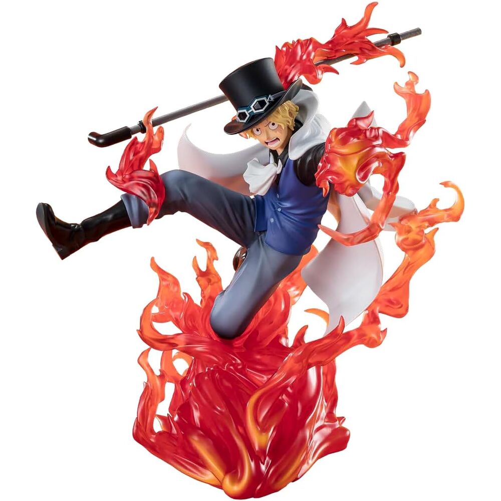 One Piece Sabo Fire Fits Rook Check Figuarts Zero Figur 19 cm