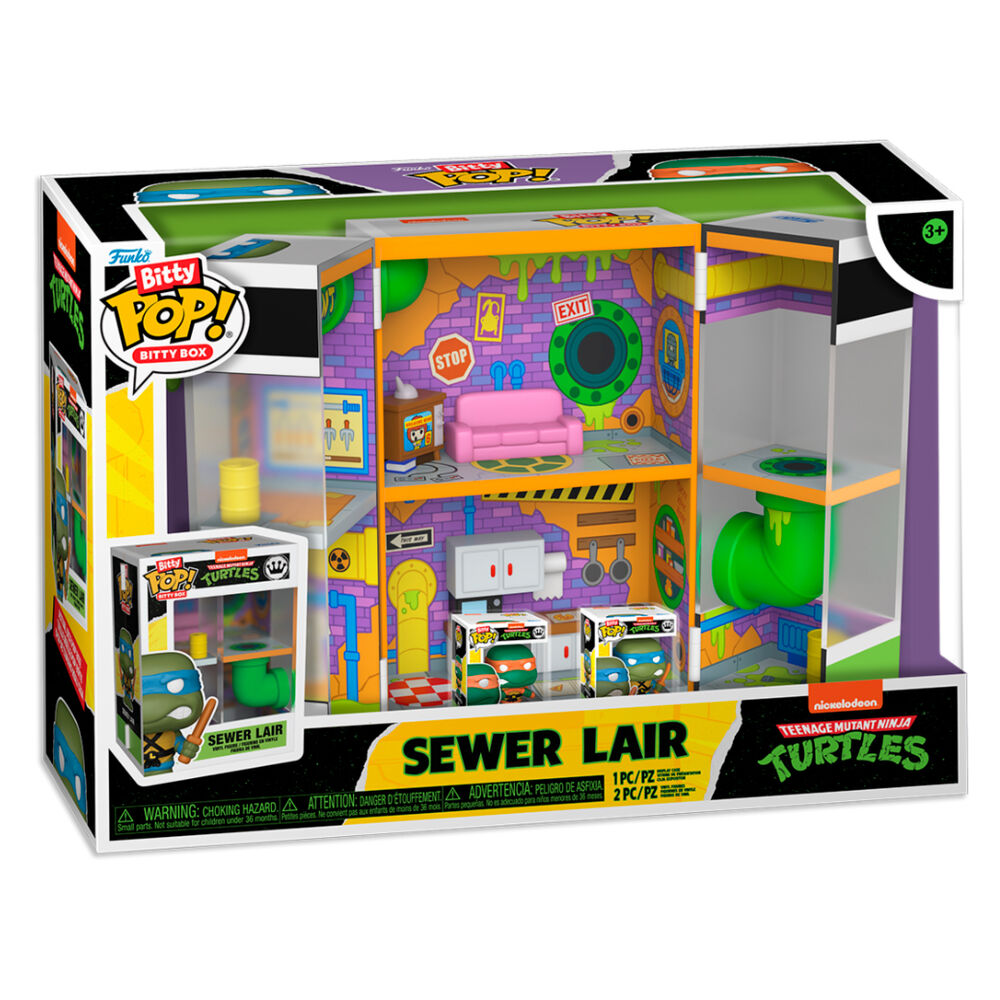 Bitty POP Boxes Figur Ninja Turtles Sewer Lair