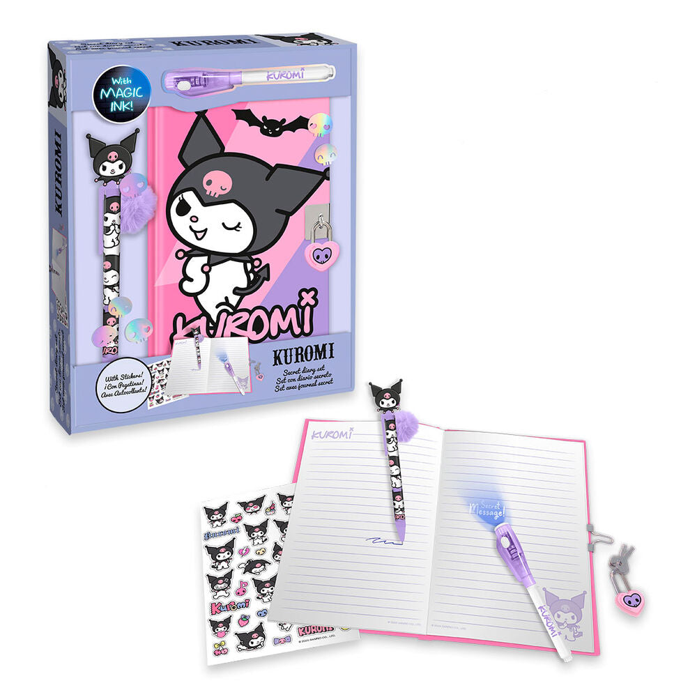Hello Kitty Kuromi Dagbok + Magisk Penna