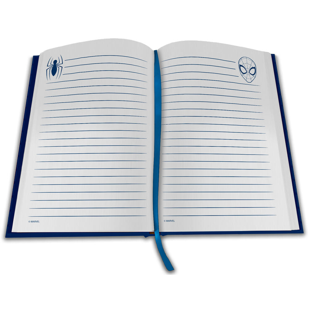 Marvel Spiderman Anteckningsblock med Klocka