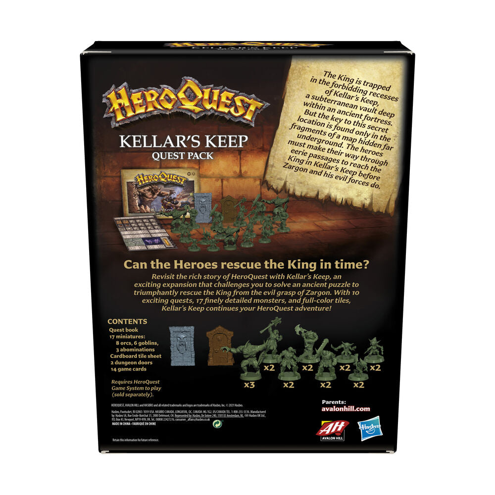 Heroquest Kellars Keep Expansion Brädspel