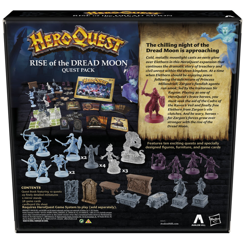 English Heroquest Rise of the Dread Moon Expansion