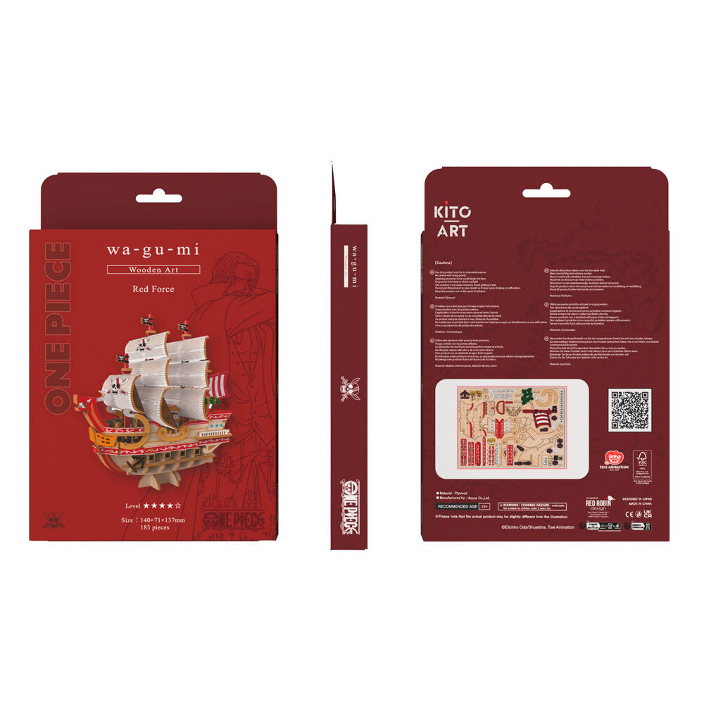 One Piece Wa-Gu-Mi Red Force Assemblageset 183 delar