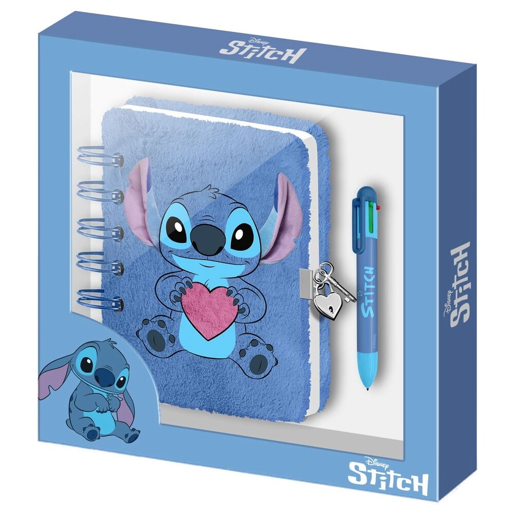 Disney Stitch Dagbok med Gosedjur och Penna