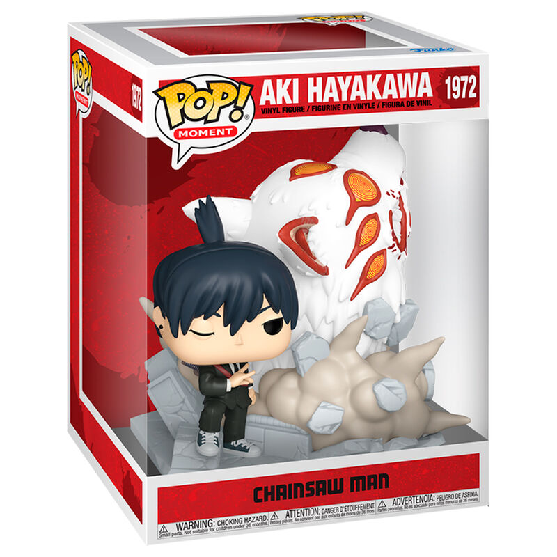 POP Figur Moments Chainsaw Man Aki Hayakawa – Samlarobjekt i presentförpackning