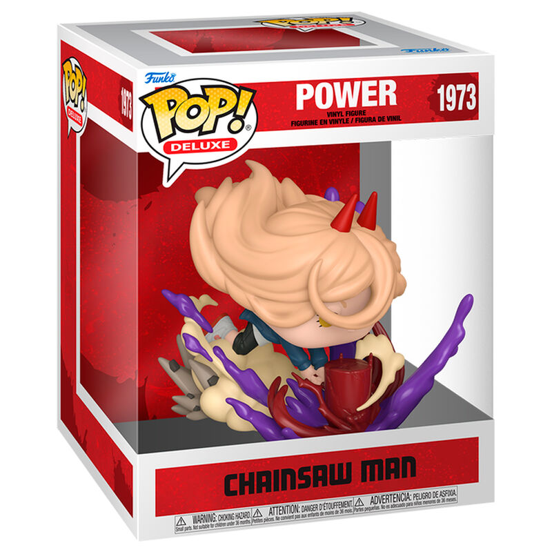 POP Figur Deluxe Chainsaw Man Power med Blodshammare