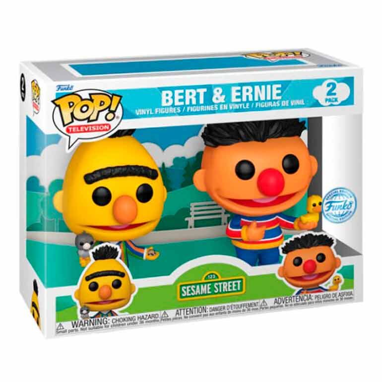 POP Pack 2 Figurer Sesame Street Bert & Bernie Exklusiv