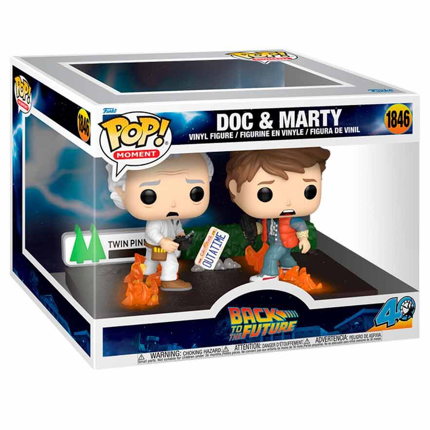 POP Figur Moments Tillbaka till Framtiden Doc & Marty