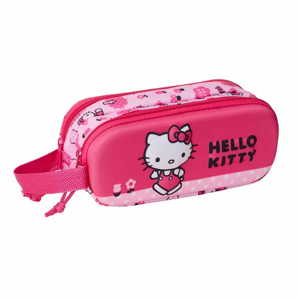 Hello Kitty 3D dubbelt Pennfodral