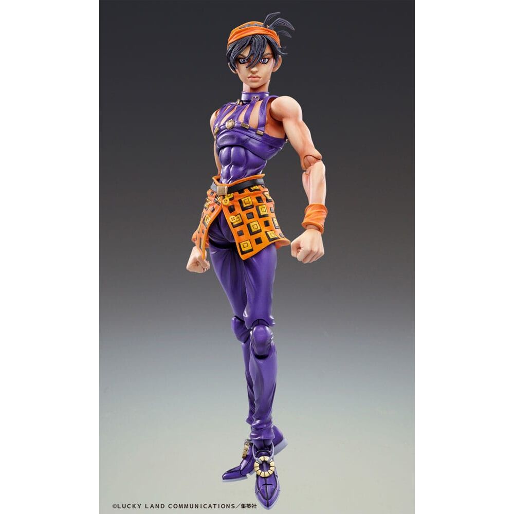 Jojos Bizarre Adventure Golden Wind Narancia Ghirga & Aerosmith Chozokado Figur 15cm