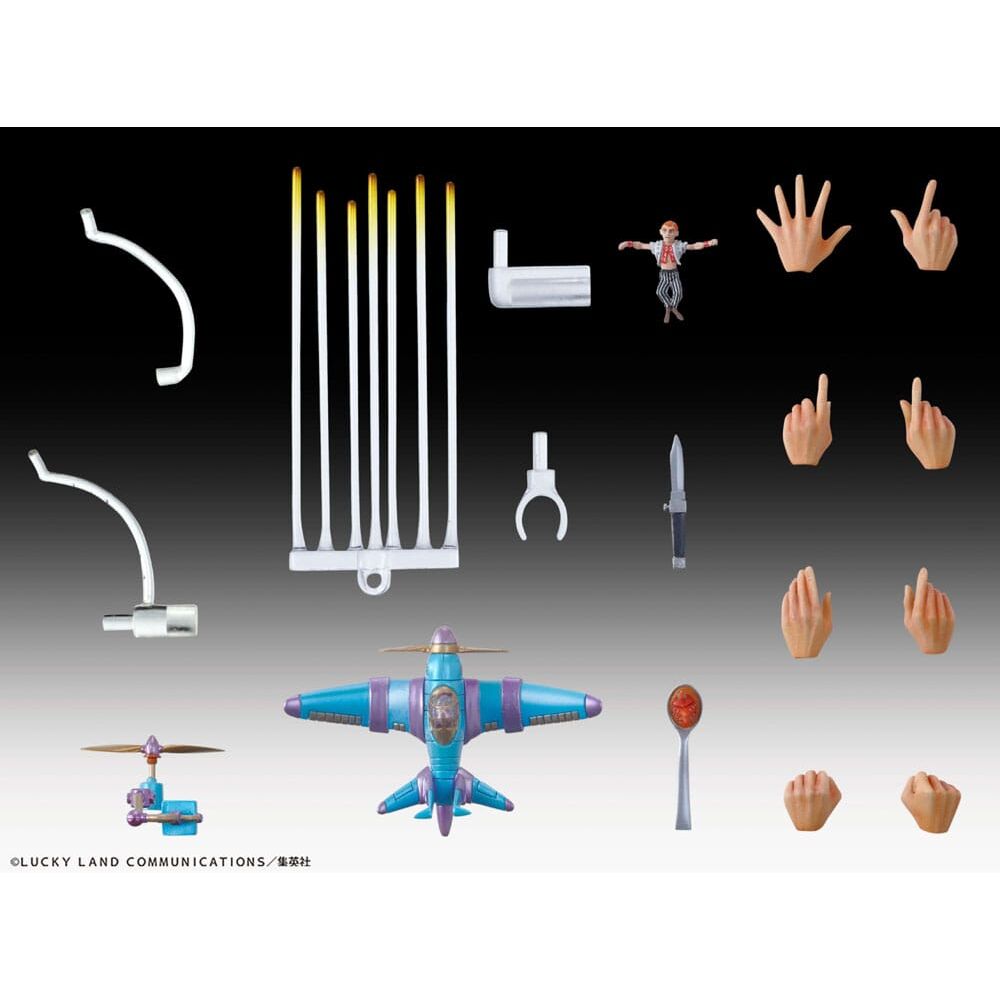 Jojos Bizarre Adventure Golden Wind Narancia Ghirga & Aerosmith Chozokado Figur 15cm