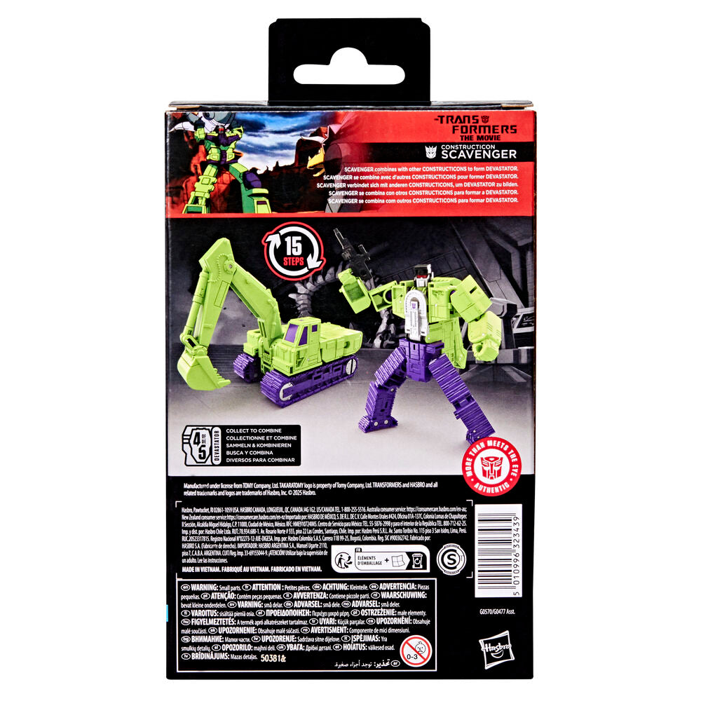 Transformers the Movie Studio Series Constructicon Scavenger figur 11,5 cm