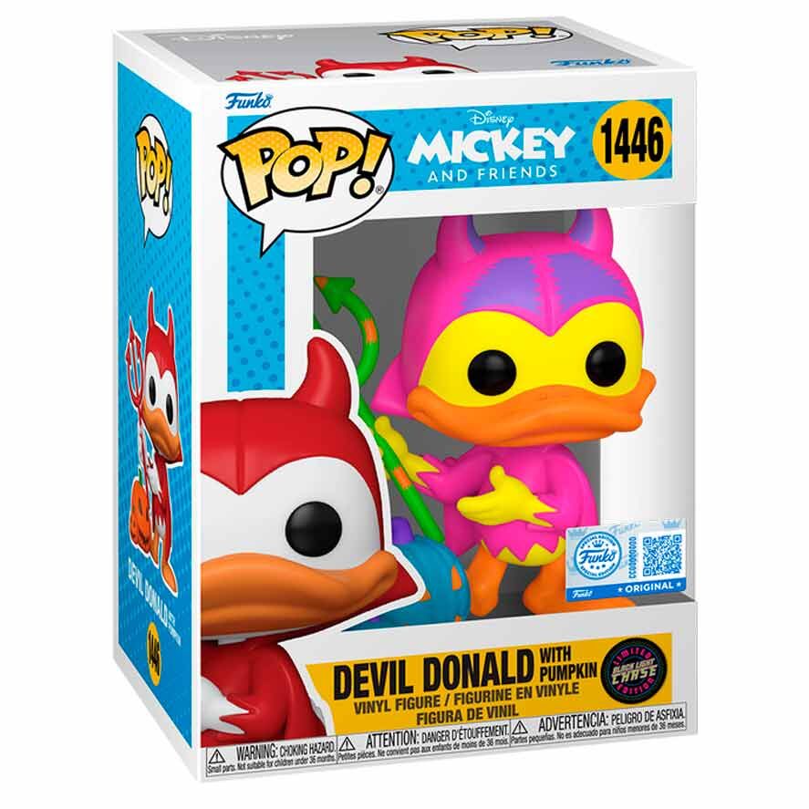POP Figur Disney Mickey och Vänner Devil Donald med Pumpa Chase Exclusiv