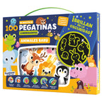 Baby Animals 100 Luminescent Stickers Briefcase