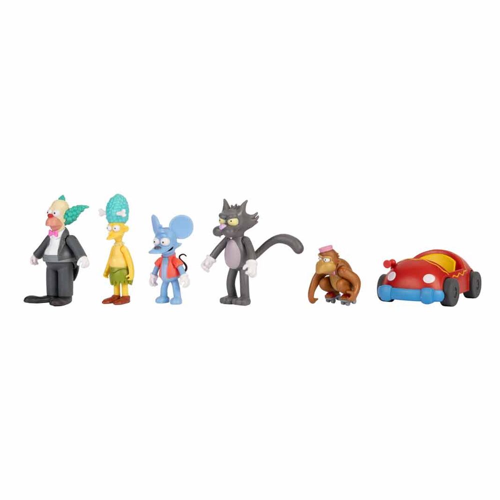 The Simpsons paket med 6 figurer 7 cm