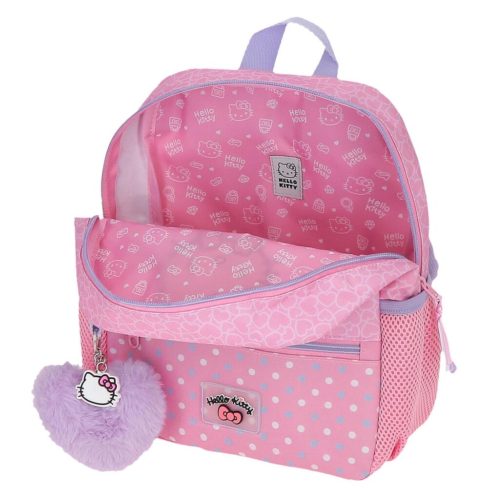 Hello Kitty Hearts & Dots Adaptabel Ryggsäck 28cm