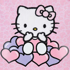 Hello Kitty Hearts & Dots Adaptabel Ryggsäck 28cm