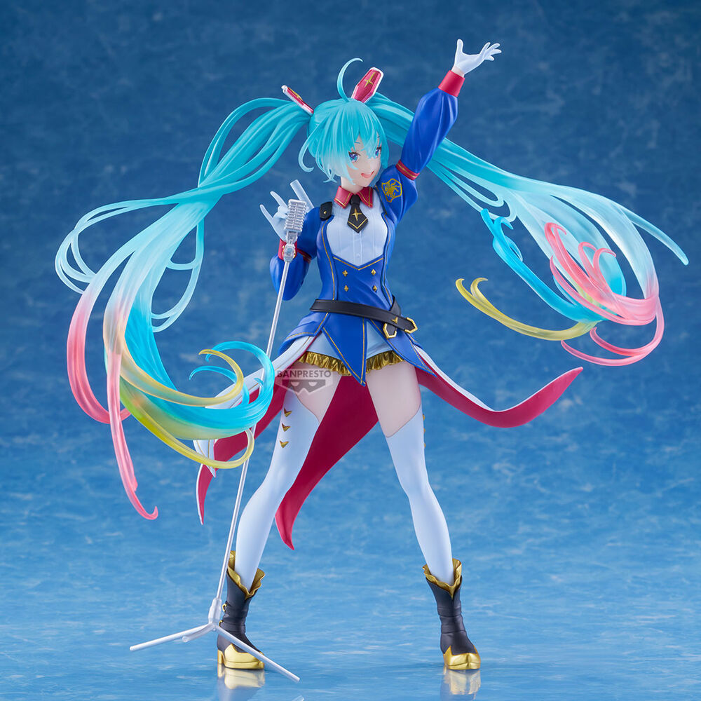 Gundam x Hatsune Miku 45-årsjubileum Gundam-samarbete Banpresto Evolve figur 21cm