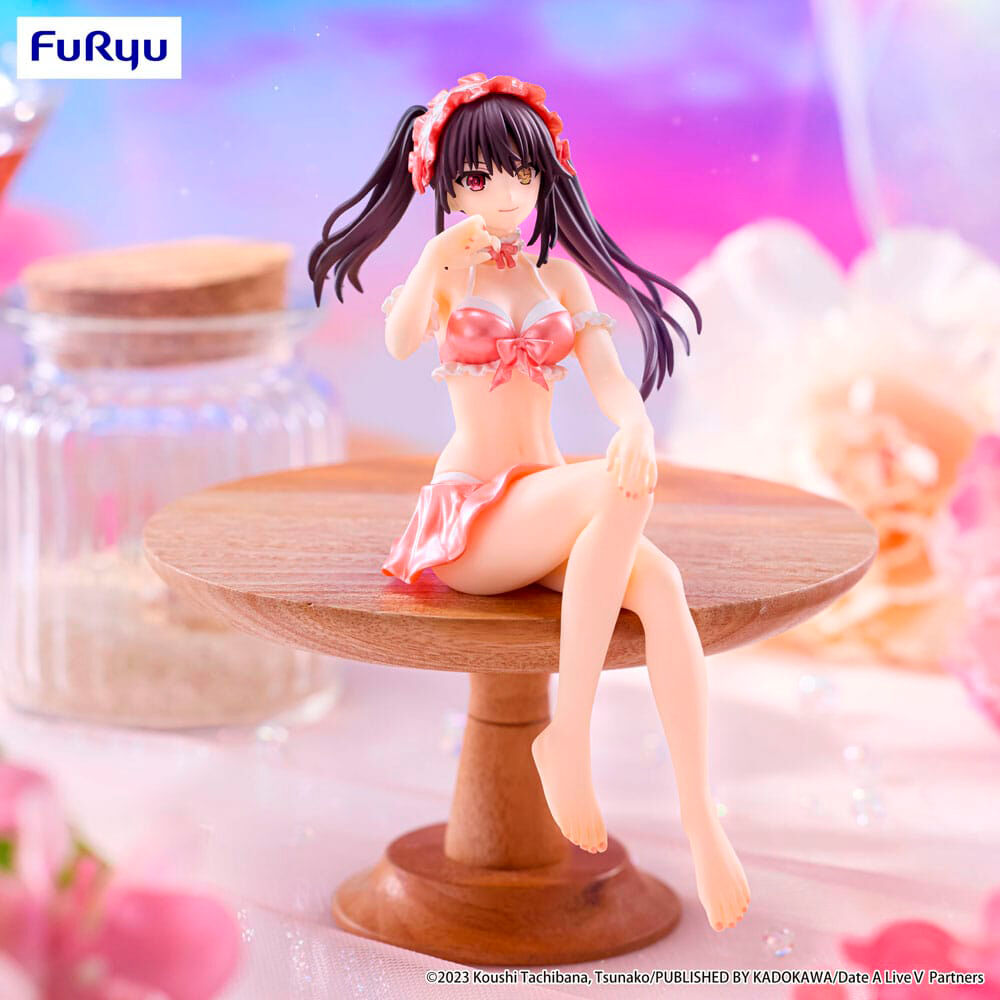 Date A Live V Noodle Stopper Kurumi Tokisaki Baddräkt Pastell Röd Figur 15cm