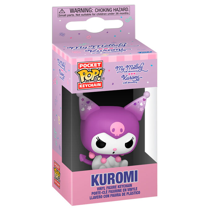Pocket POP Nyckelring Hello Kitty 20th Anniversary Kuromi Grumpy