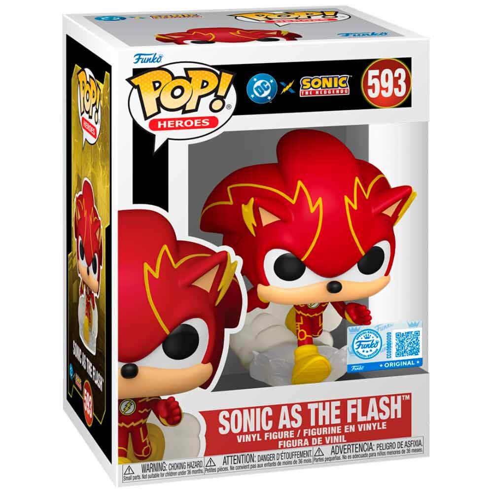 POP Figur Sonic The Hedgehog DC Comics Sonic As The Flash Exclusive