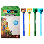 Minecraft set av 4 färgade suddbara pennor