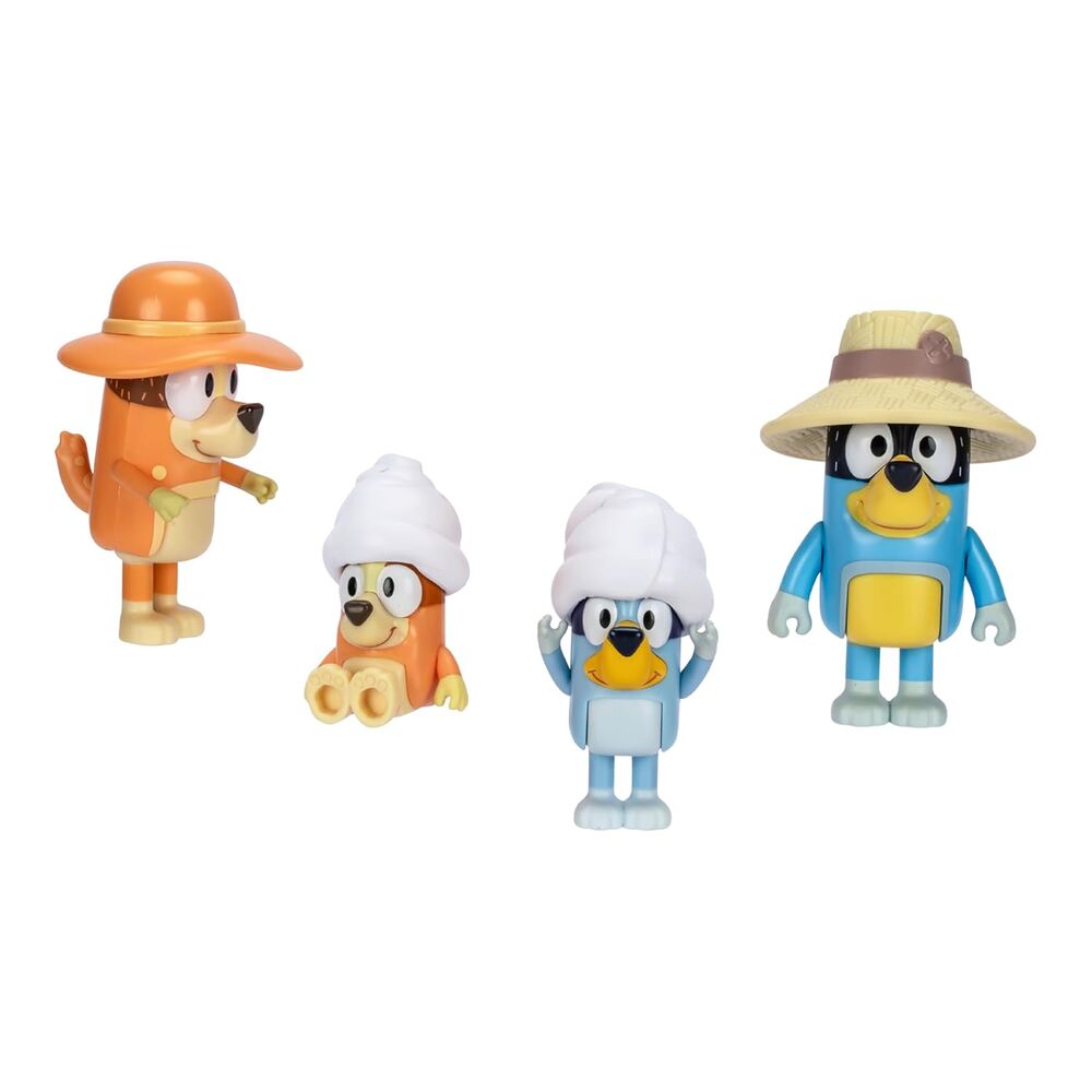Bluey Familjeresa paket med 4 figurer