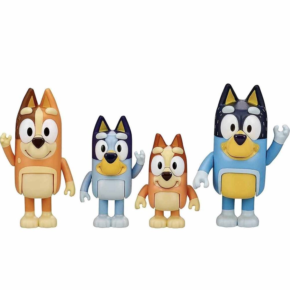 Bluey Familjepaket med 4 Figurer