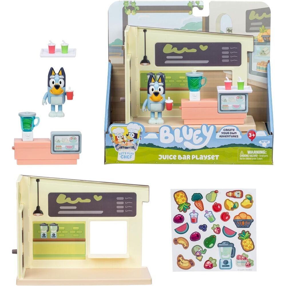 Bluey Juice Shop Mini Playset - Roligt Lekset för Barn