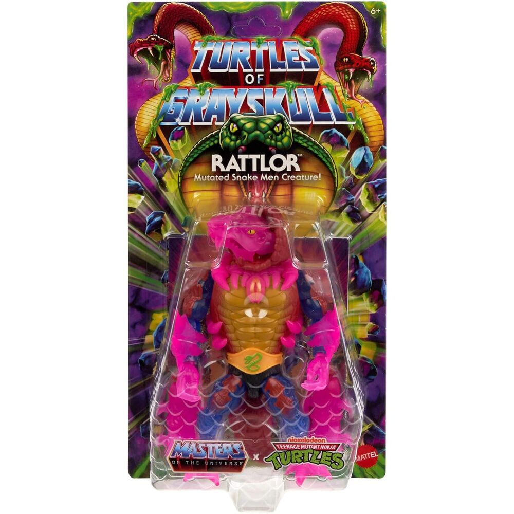 Masters of the Universe Turtles of Grayskull Rattlor Figur 14cm