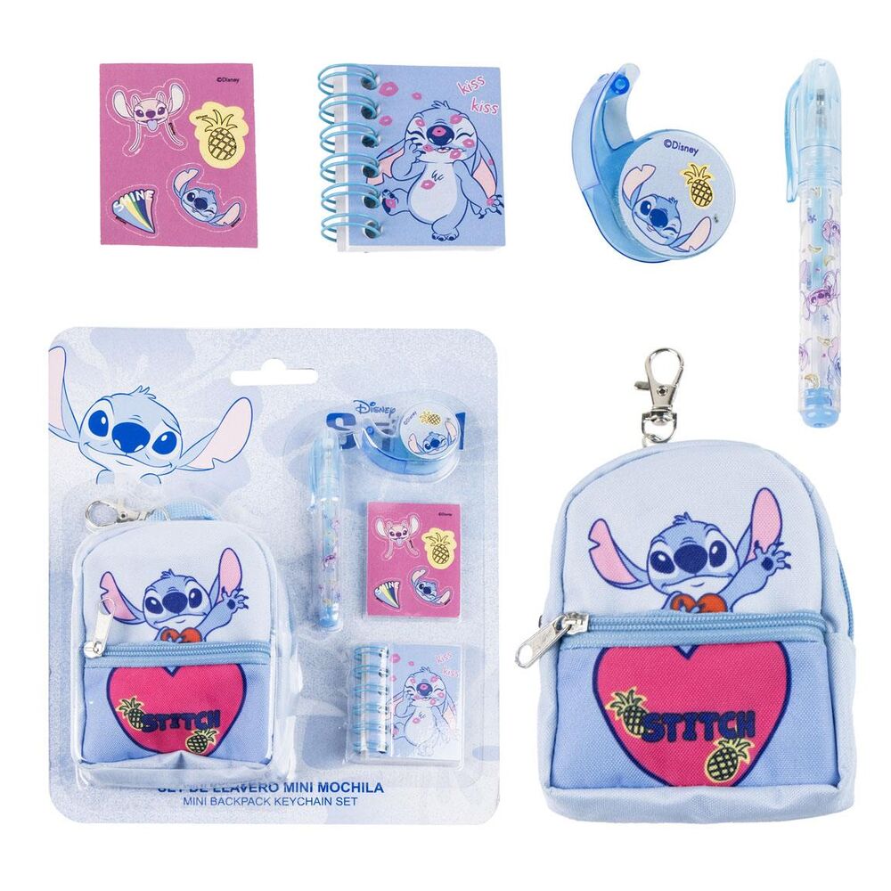 Disney Stitch Stationery Mini Ryggsäck Set